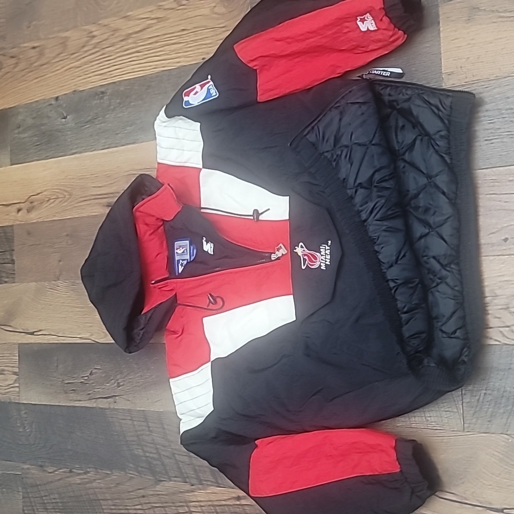 NBA Miami Heat VINTAGE ANORAK STARTER JACKET/Brand NBA Runs big